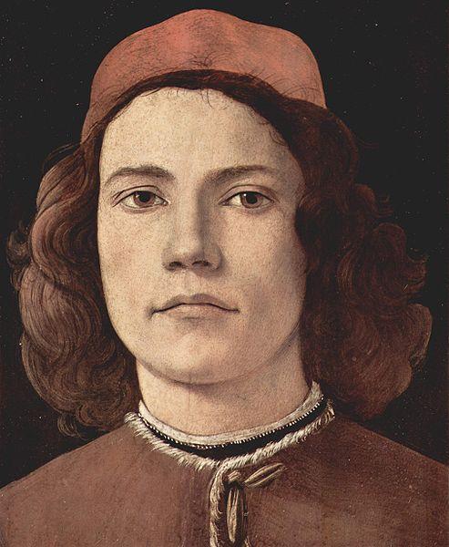 Sandro Botticelli Portrat eines jungen Mannes oil painting image